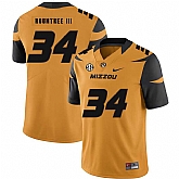 Missouri Tigers 34 Larry Rountree III Gold Nike College Football Jersey Dzhi,baseball caps,new era cap wholesale,wholesale hats